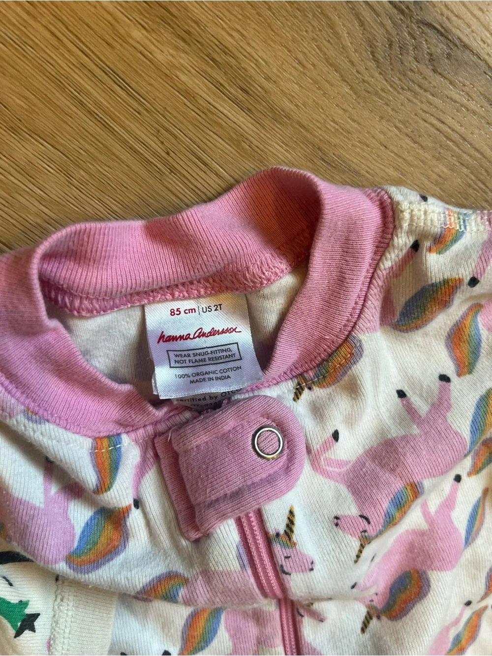 Hanna Andersson Multicolor Animal & Pink Unicorn One-Piece